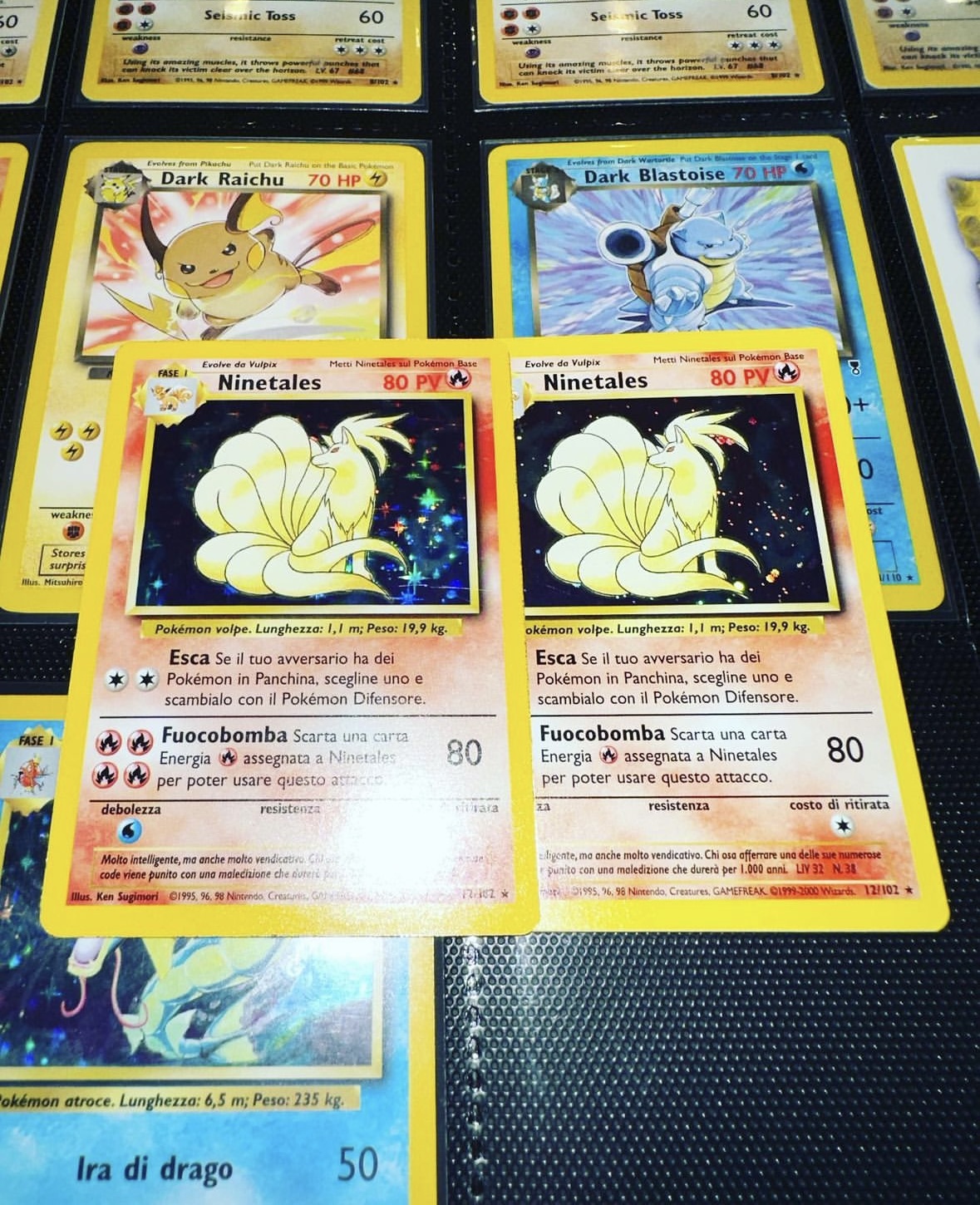 Ninetales portugese Holo Pokémon discount card