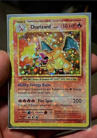 XY evo holo bleed Charizard