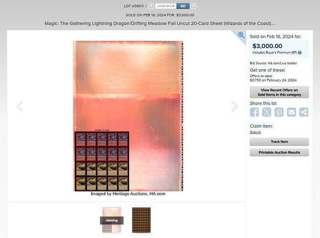 4 Sheet Sold February 2024