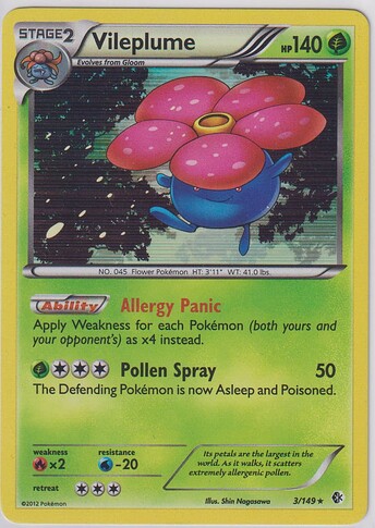 #51 EN 2012 Boundaries Crossed - Vileplume (Holo)