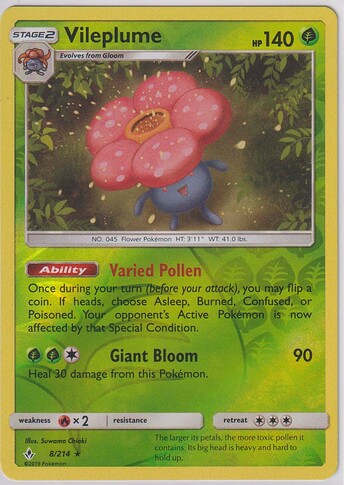 #66 EN 2019 Unbroken Bonds - Vileplume (Reverse Holo)