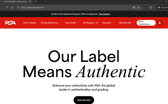 psa website feb 1 authentic