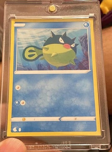 square cut and missing black ink layer Qwilfish