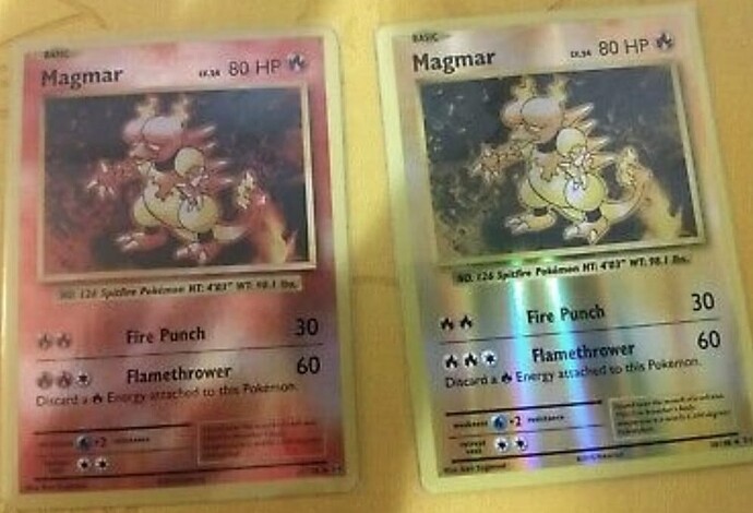 XY Evo Magmar color misprint