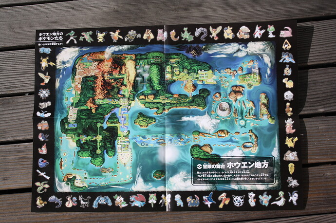 Hoenn Region Map (featuring Seviper)