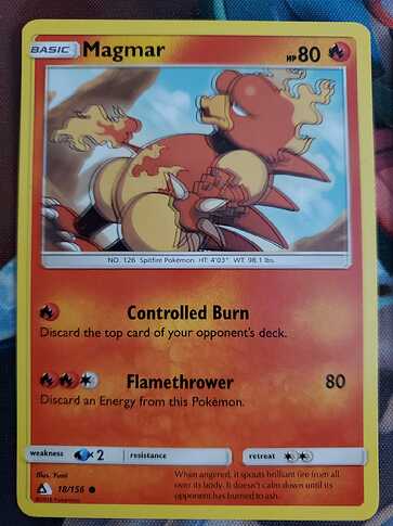 Double text English Magmar