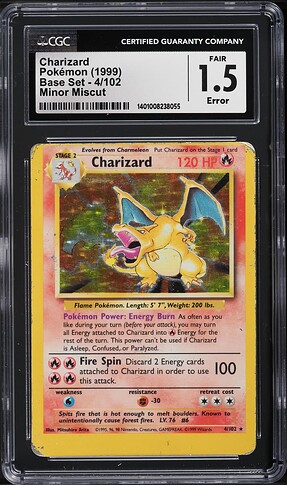 Screenshot 2023-12-10 at 19-45-10 1999 Pokemon Base Set Error Holo Charizard #4 CGC 1.5 FR - Weekly Sunday Auction - Closing December 10 2023 PWCC Marketplace