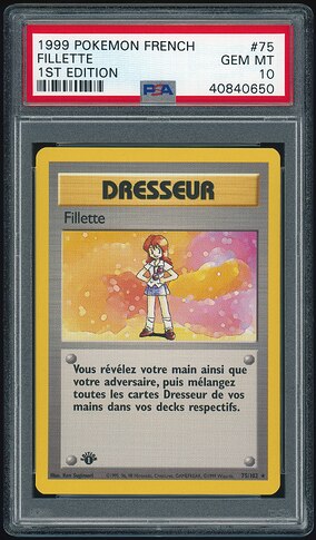 75 of 102 - Lass (Fillette) - French 1st Ed - PSA 10 - Front