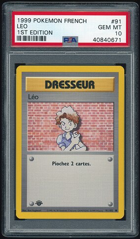 91 of 102 - Bill (Léo) - French 1st Ed - PSA 10 - Front