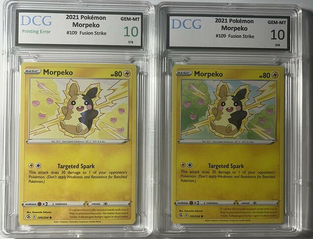 Color misprint (Full Belly) Morpeko (missing Cyan)