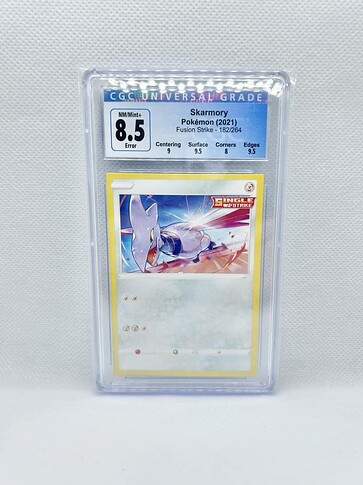 square cut and missing black ink layer Skarmory