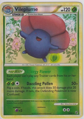 #47 EN 2010 HS Undaunted - Vileplume (Reverse Holo)