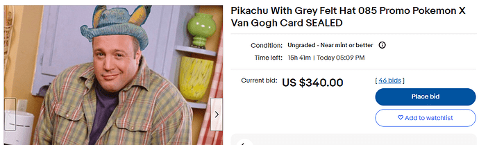 pikachu wit a grey hat- might even be felt idk man