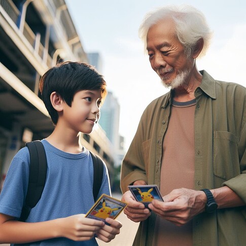 young and old - cards
