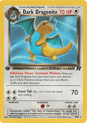 Dark Dragonite 1st Edition 5/82 - Non-holo error