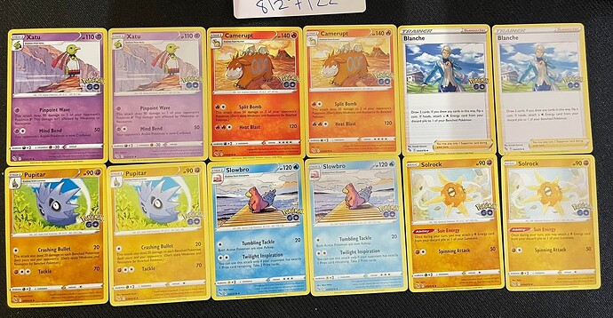 grey print Pokémon GO cards