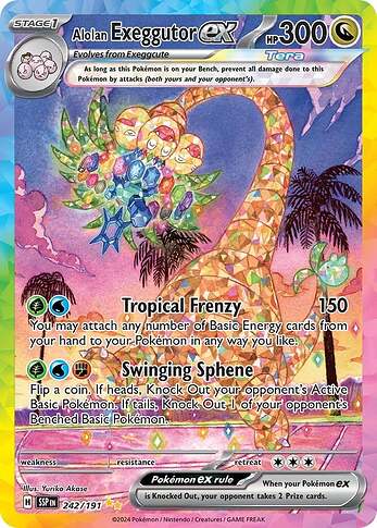 242:191 Alolan Exeggutor ex