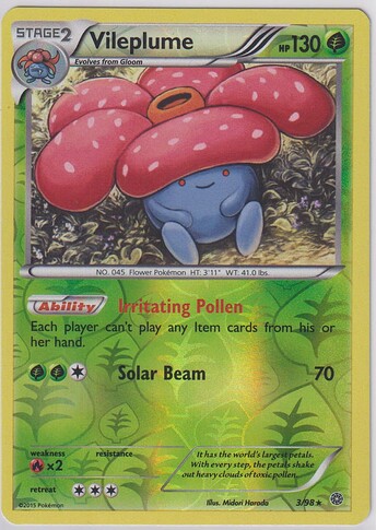 #57 EN 2015 Ancient Origins - Vileplume (Reverse Holo)