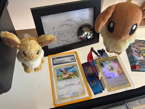 Eevee Decorations + Fusion Strike Eevee CGC 10