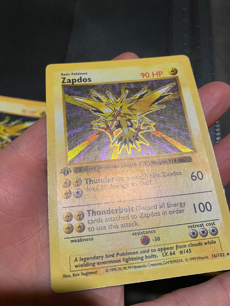 1st ed zapdos error or fake? Also middleman notice - General