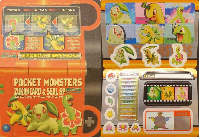 Chikorita/Bayleef/Meganium Sticker Pack