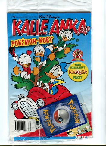Donald Duck Swedish sealed with cards