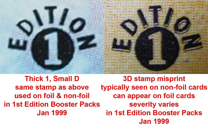 1st Ed Base Variations 2