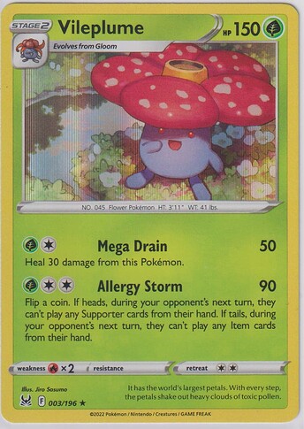 #74 EN 2022 Lost Origin - Vileplume (Holo)