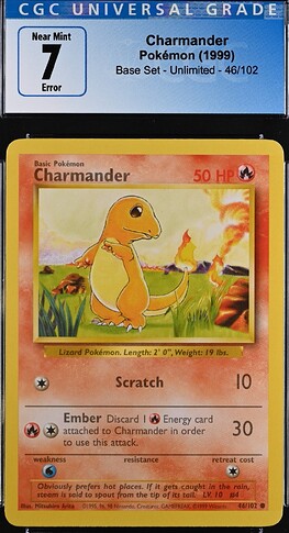 Charmander CGC low black