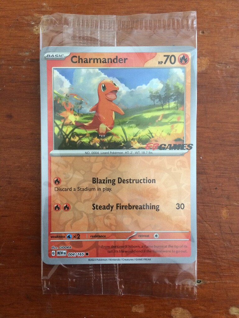 Charmander (004/165), Busca de Cards