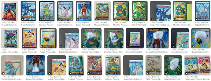 Pokemon Bath Menko Waterproof Japanese
