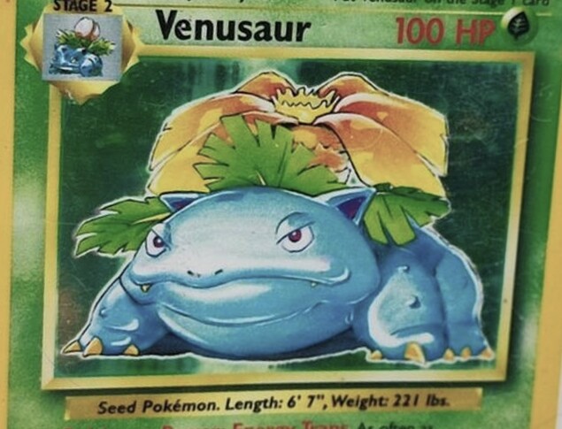 Venusaur white ink smear