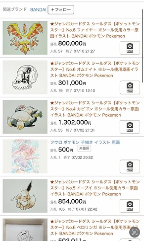 Ending Price after 4th place gets