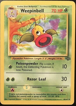 weepinbell yellow ring full card