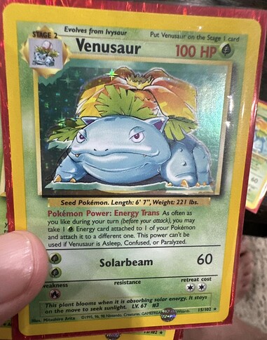 Venusaur strongest holo shift