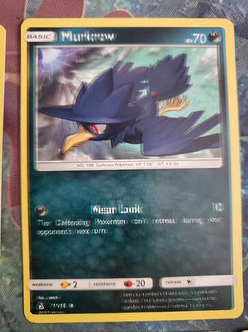 Double text English Murkrow