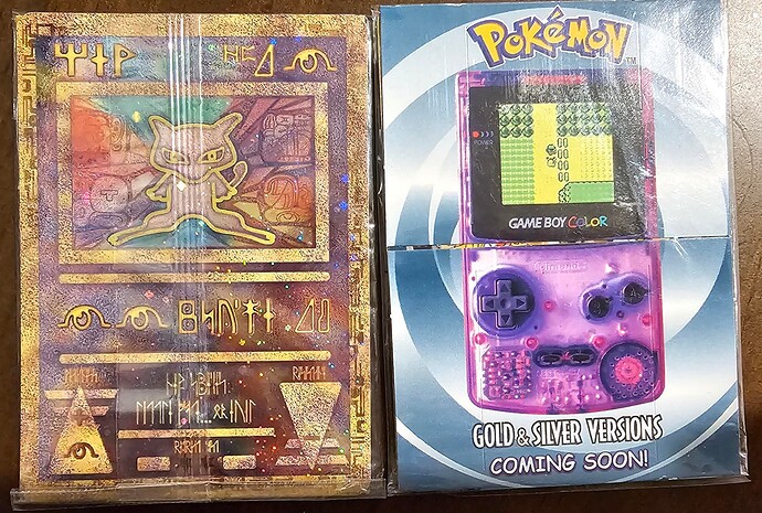 Ancient Mew Australian Game Boy Color insert