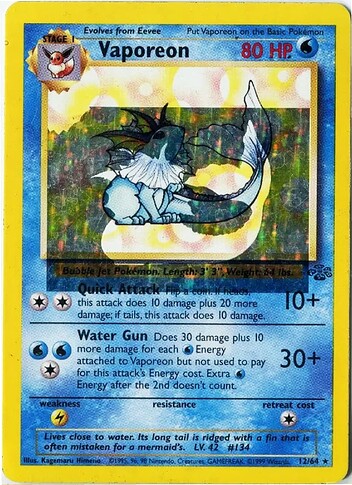 Vaporeon shift raw 1st copy