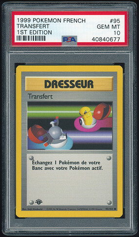 95 of 102 - Switch (Transfert) - French 1st Ed - PSA 10 - Front