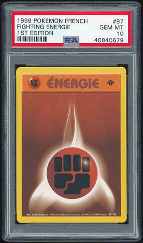 97 of 102 - Fighting Energy (Fighting Énergie) - French 1st Ed - PSA 10 - Front