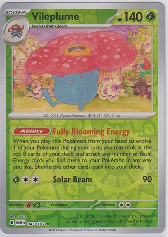 #80 EN 2023 151 (Mew) - Vileplume (Reverse Holo)