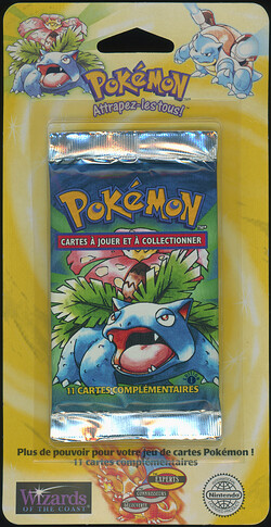 SMALL - Blister Pack - Venusaur - French 1st Ed - Pack 1 - Front