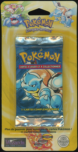 SMALL - Blister Pack - Blastoise - French 1st Ed - Pack 1 - Front