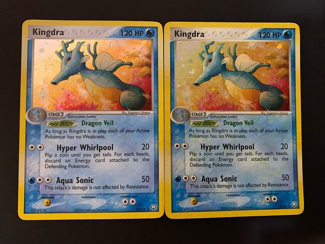 EX Team Rocket Returns yellow smudge (regular holo)