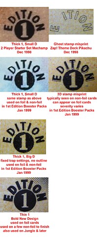 1st Ed Base Variations