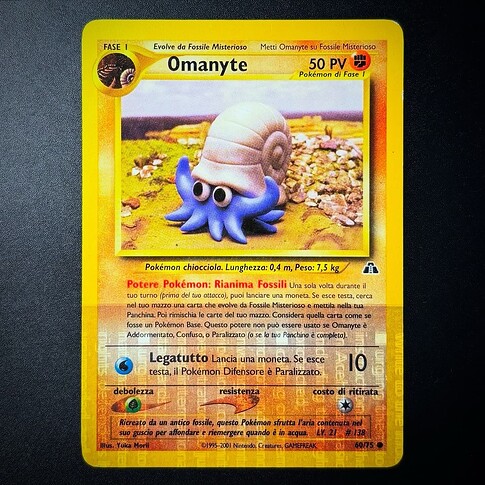 Italian Neo Discovery 'matrix' misprints - Omanyte