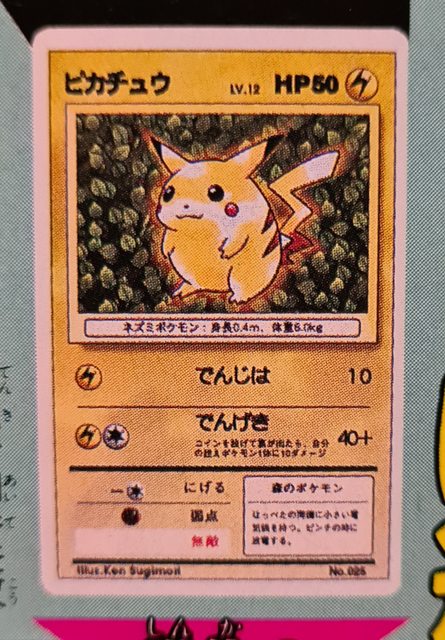 Ivy Pikachu No. 025 1996 Glossy CoroCoro Comic Insert Japanese