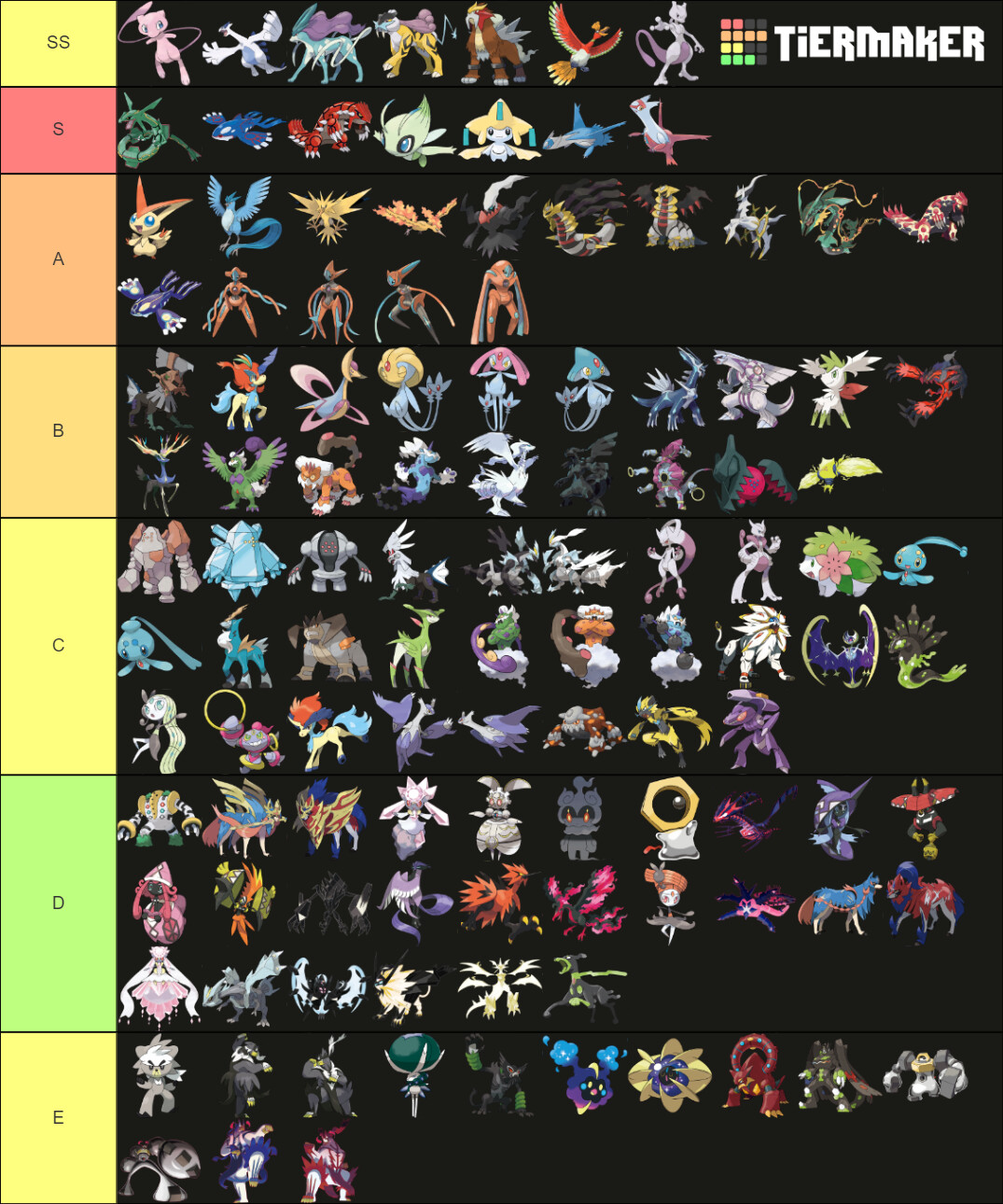 I made a Rayquaza tier list - General - Elite Fourum