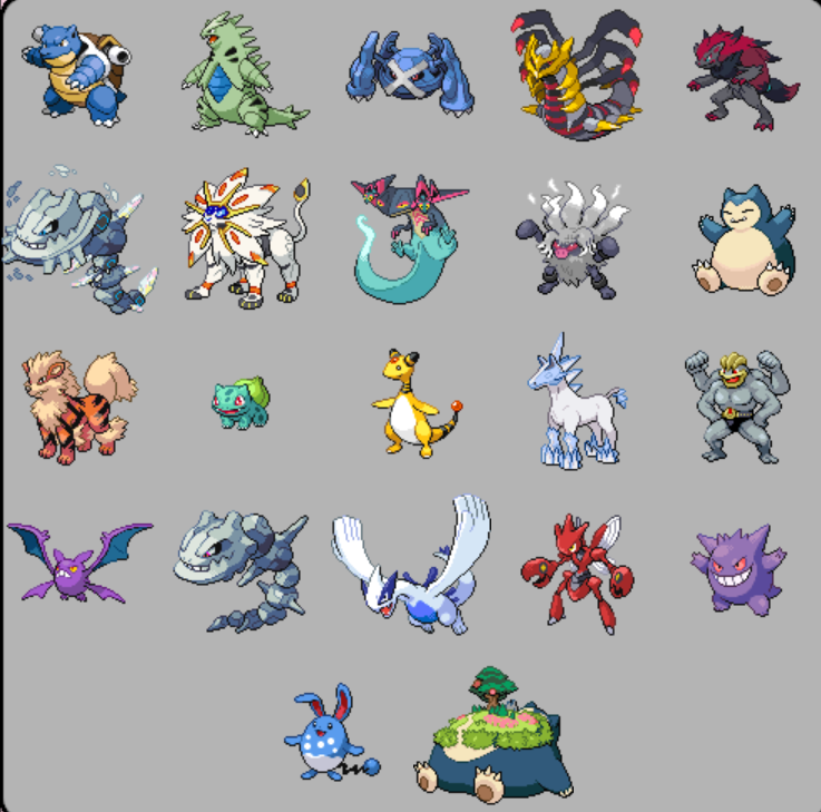 Which is your favourite Pokémon of each Elemental Type?