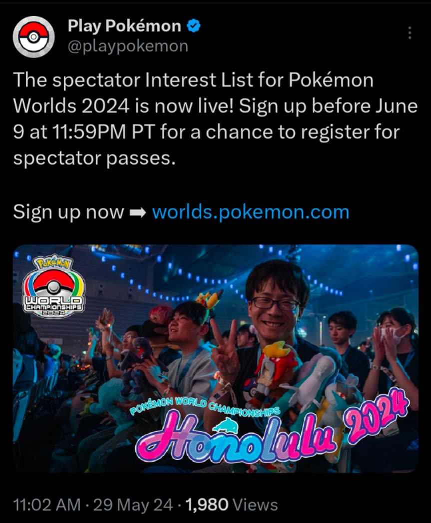 May 29th announcement
